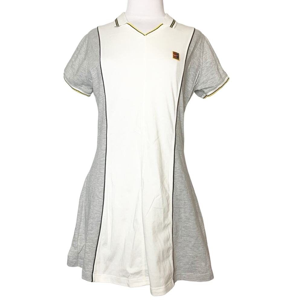 Nike White and Light Gray Mini Dress